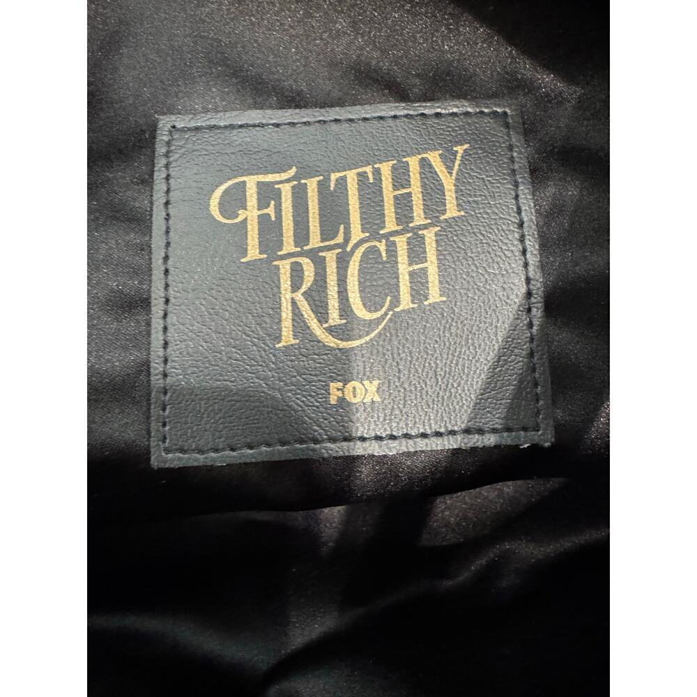 Black Filthy Rich Faux Leather Tote - Picture 4 of 5